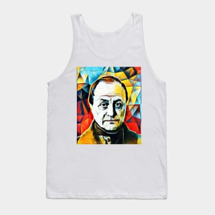 Auguste Comte Abstract Portrait | Auguste Comte Artwork 2 Tank Top